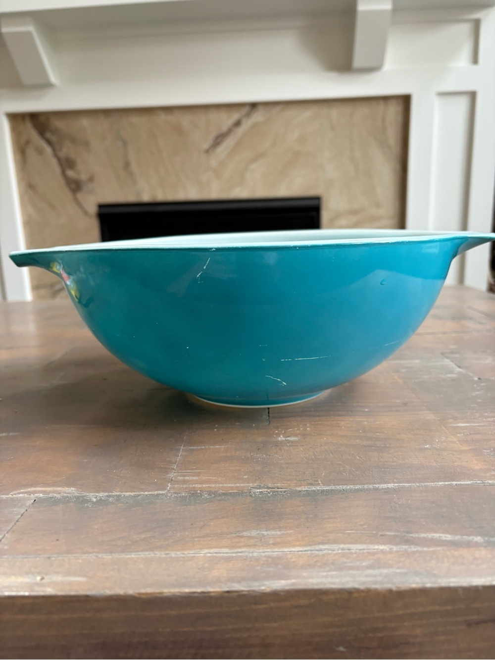 Vintage Pyrex horizon, blue Cinderella bowl model number 444